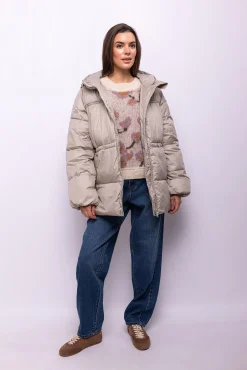 Abrigo acolchado capucha