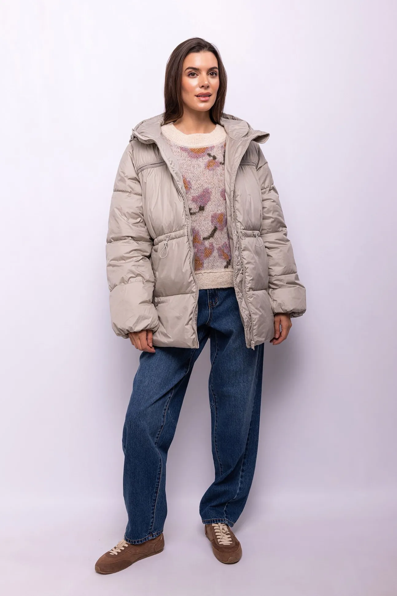 Abrigo acolchado capucha