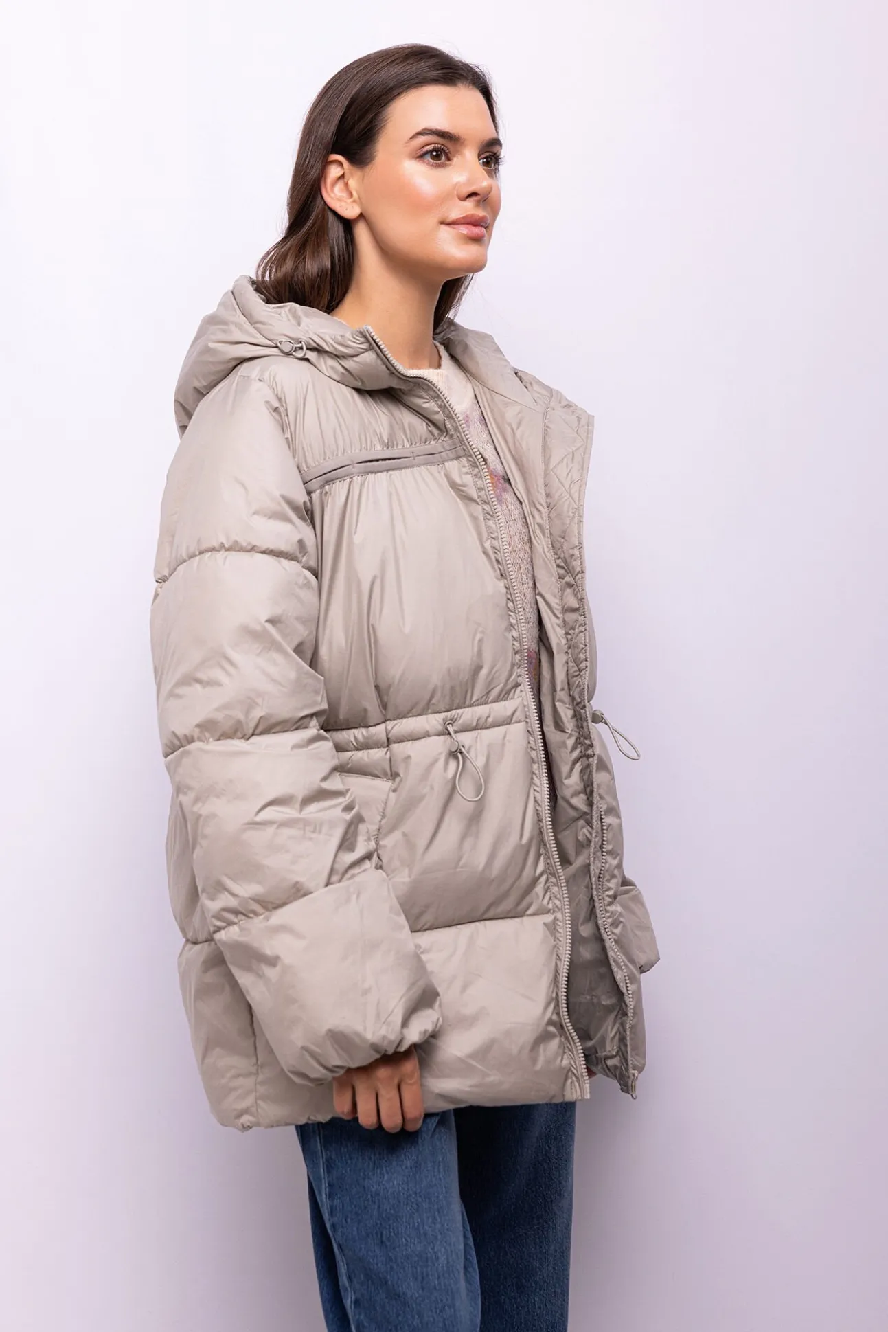 Abrigo acolchado capucha