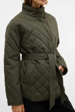 Abrigo acolchado cuello subido
