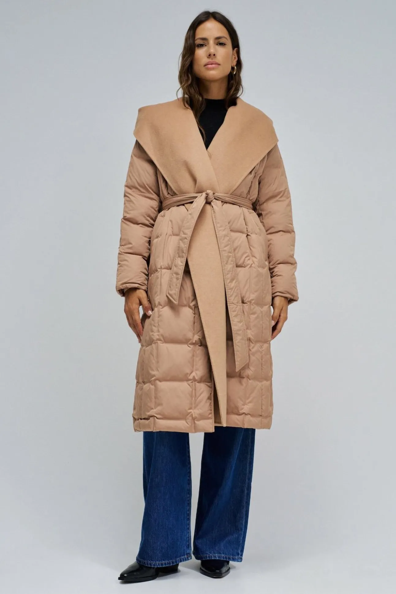 Abrigo acolchado largo