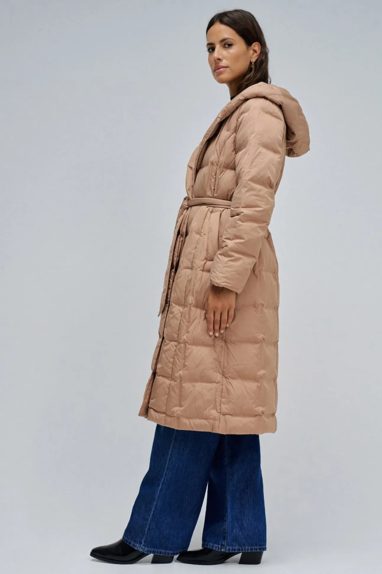 Abrigo acolchado largo