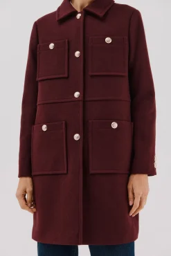 Abrigo botones dorados