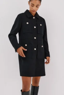 Abrigo botones dorados