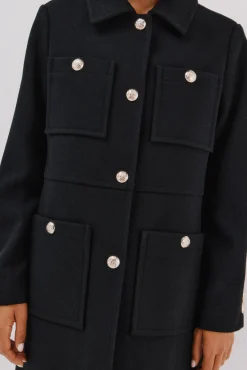 Abrigo botones dorados