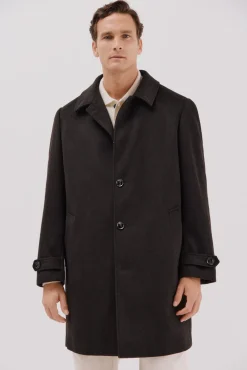 Abrigo camisero lana