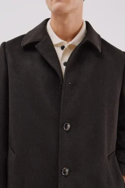 Abrigo camisero lana