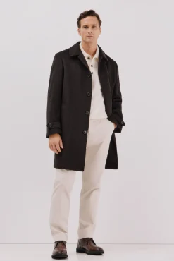 Abrigo camisero lana