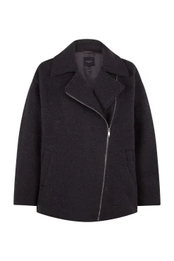 Abrigo corto silueta biker