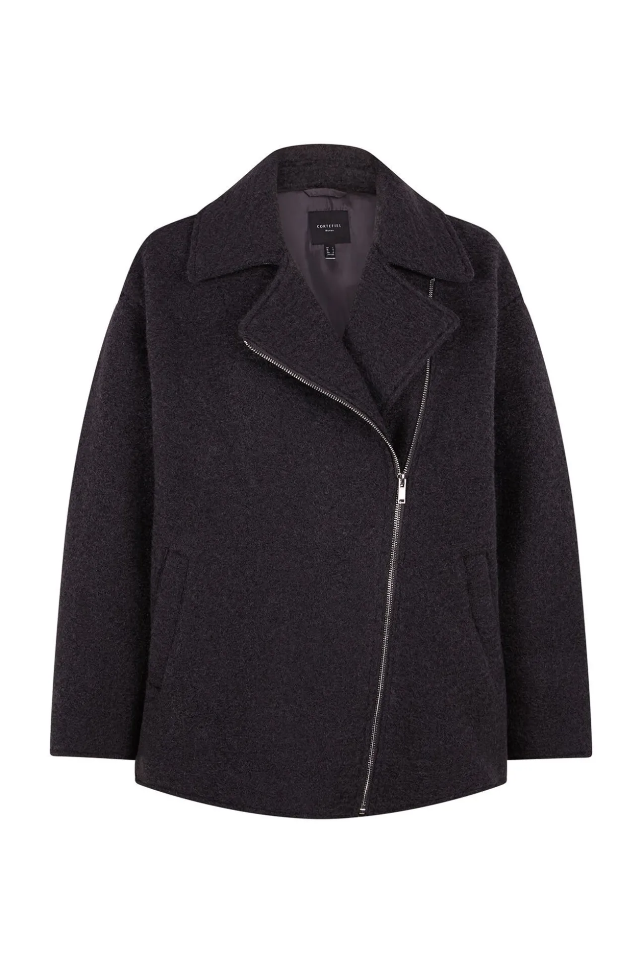 Abrigo corto silueta biker