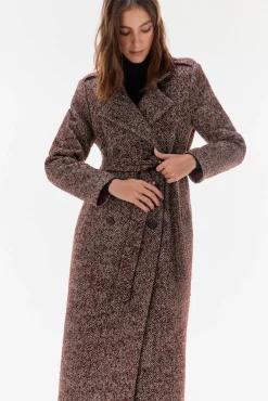 Abrigo cruzado con doble botonatura