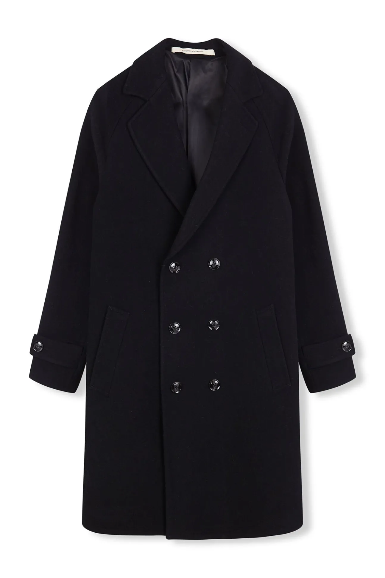 Abrigo cruzado de lana