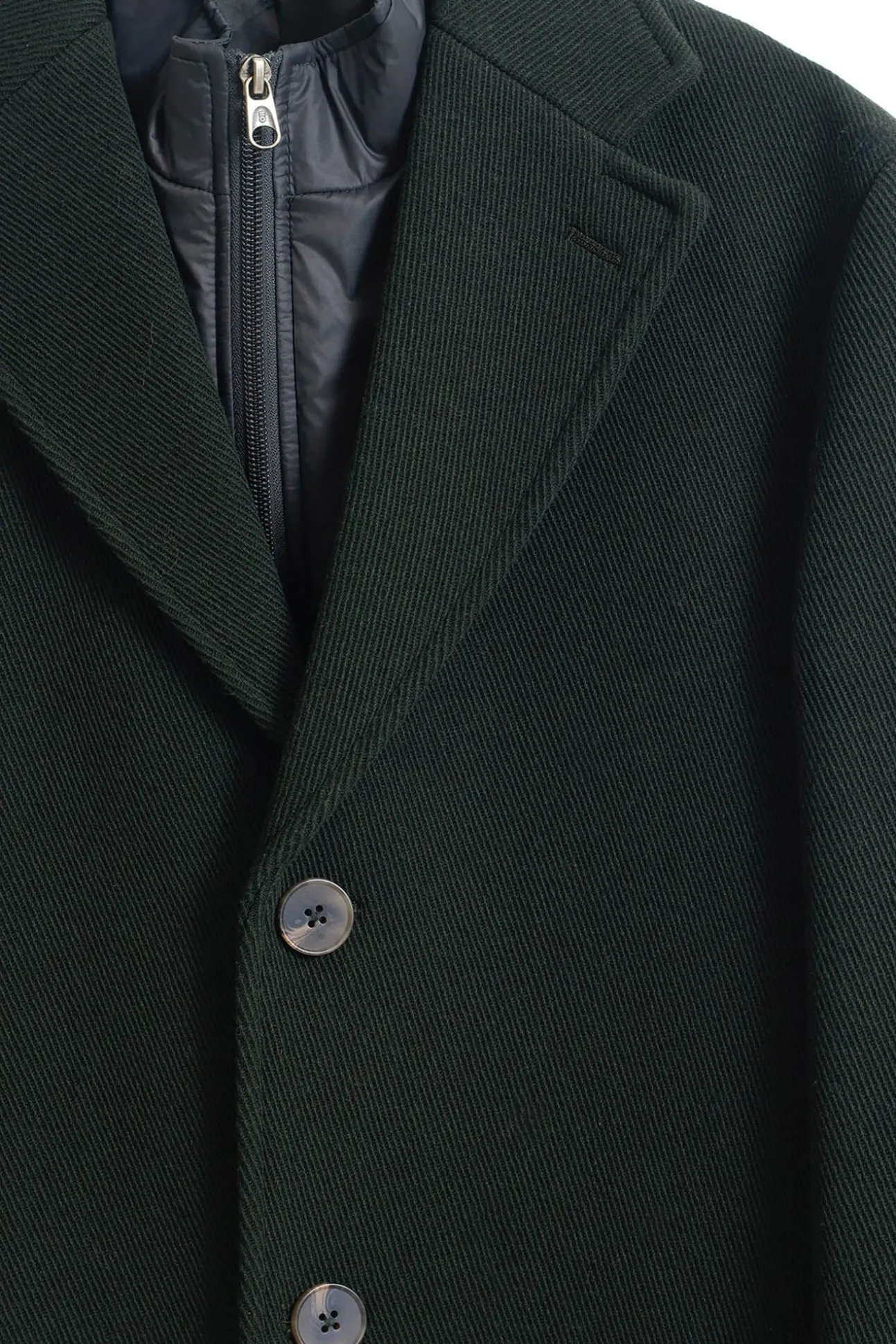 Abrigo cuello desmontable