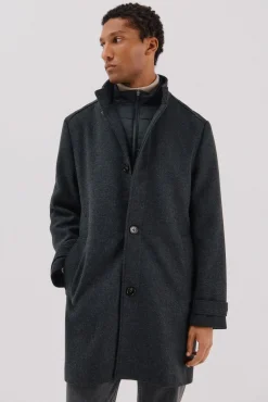 Abrigo cuello tira estructura