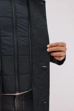 Abrigo cuello tira estructura