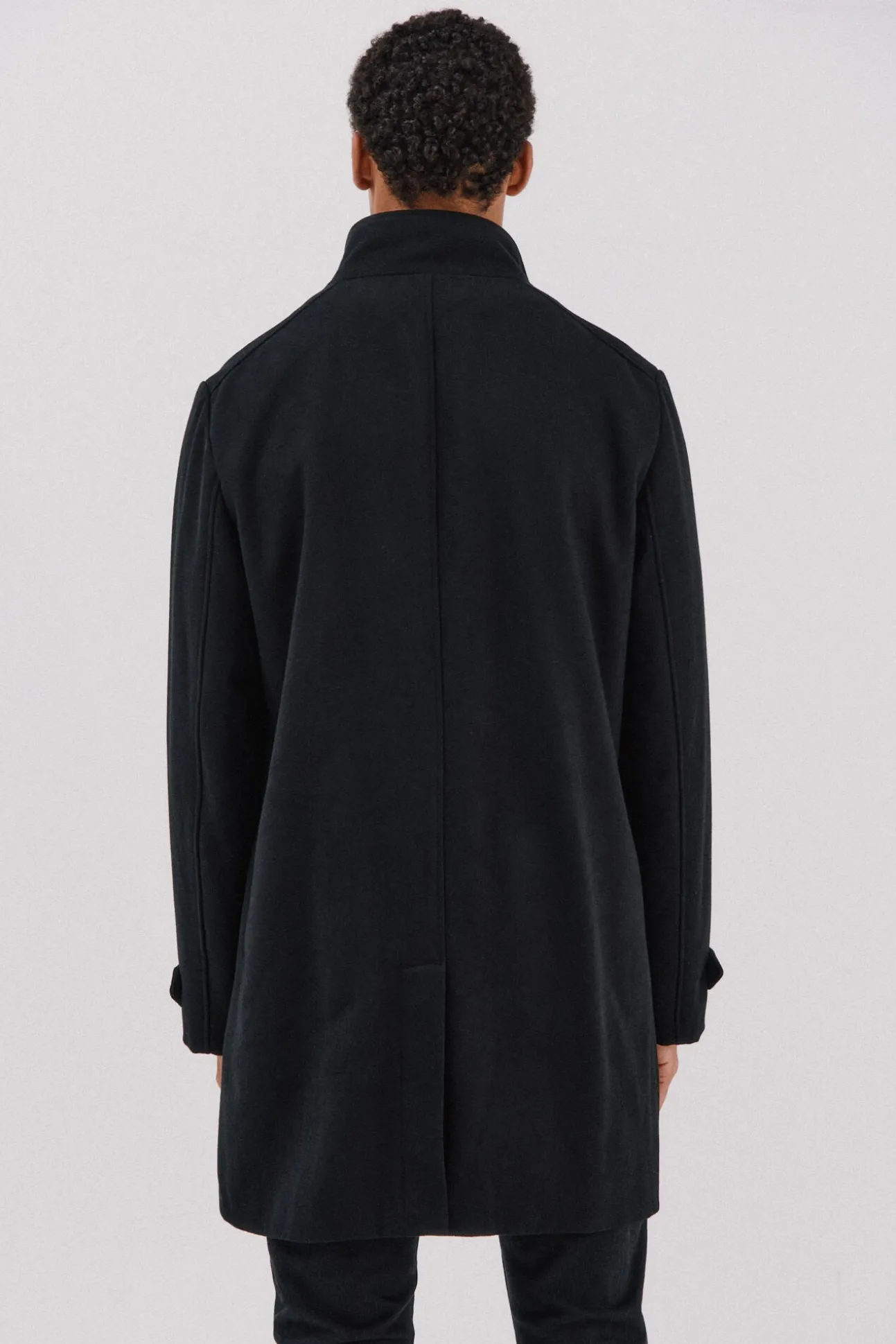 Abrigo cuello tira vistas desmontables