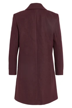 Abrigo de paño con solapas