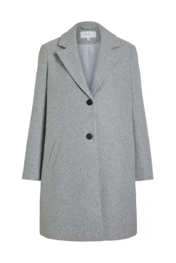 Abrigo de paño con solapas