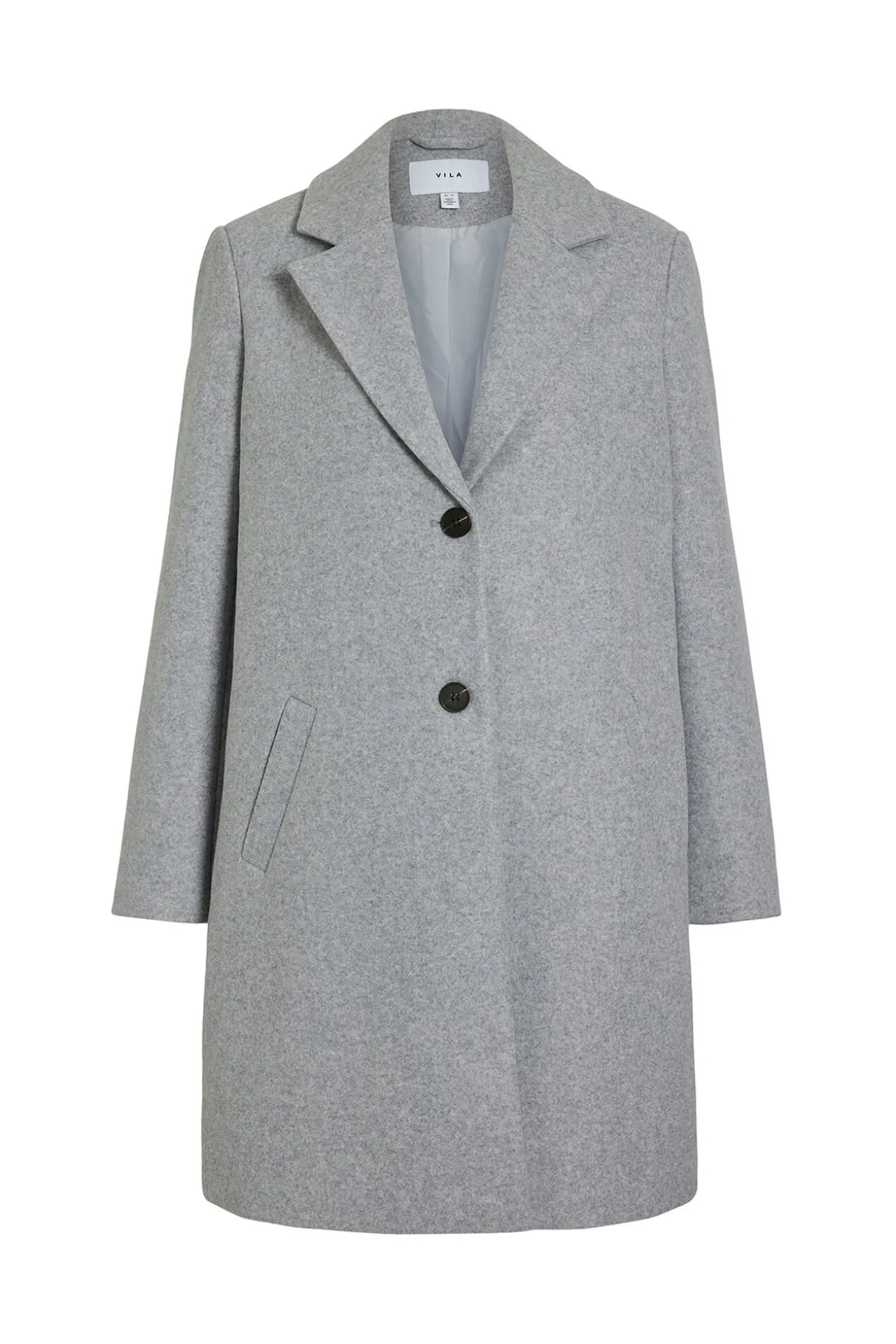 Abrigo de paño con solapas