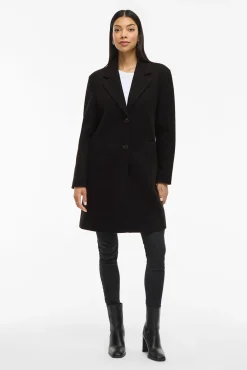 Abrigo de paño con solapas