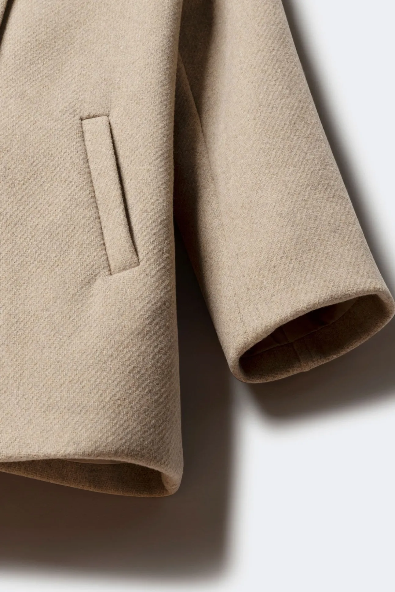 Abrigo de paño cruzado niña