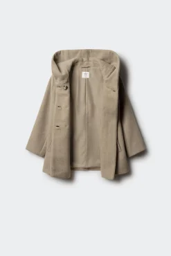 Abrigo de paño cruzado niña