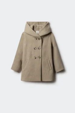 Abrigo de paño cruzado niña