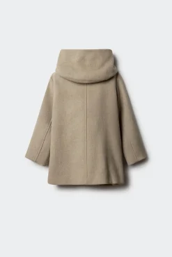 Abrigo de paño cruzado niña