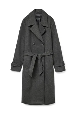 Abrigo de paño manga larga