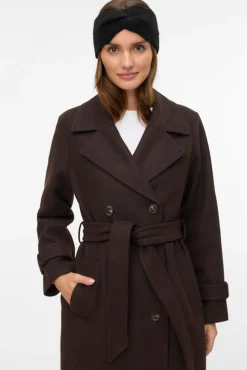 Abrigo de paño manga larga