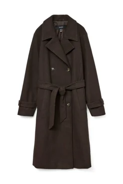 Abrigo de paño manga larga