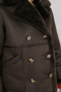 Abrigo doble faz borrego