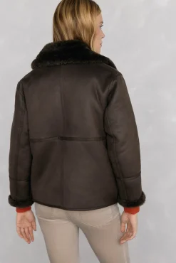 Abrigo doble faz borrego