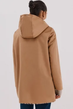 Abrigo efecto doble faz reversible