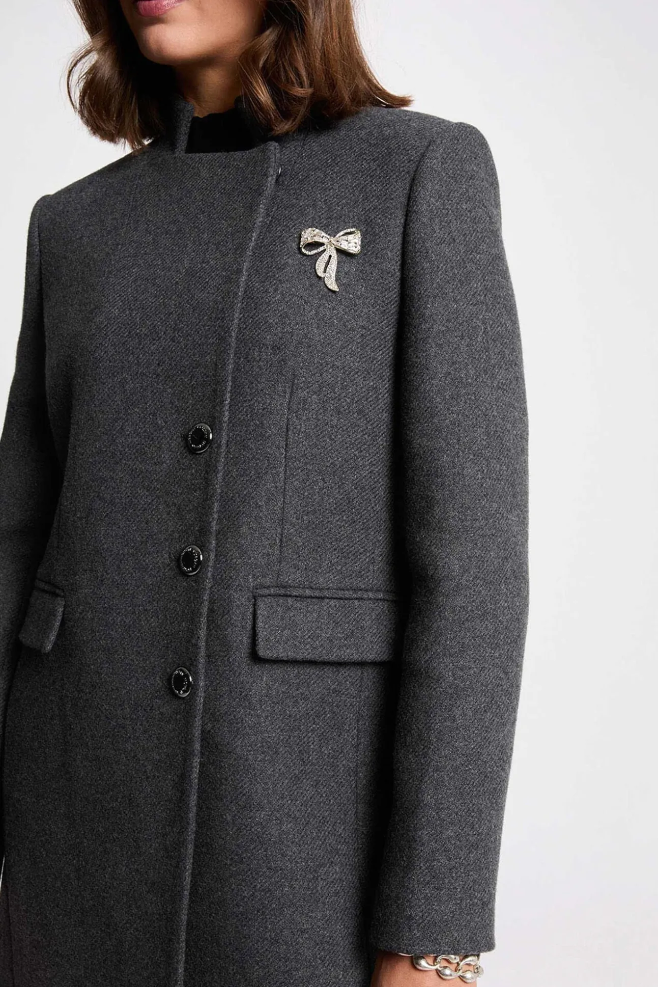 Abrigo entallado de bucle