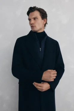 Abrigo espiga azul vistas desmontables