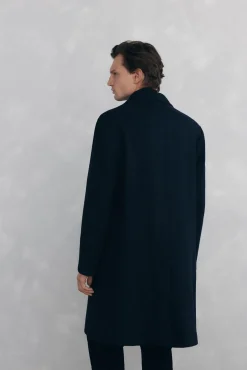 Abrigo espiga azul vistas desmontables