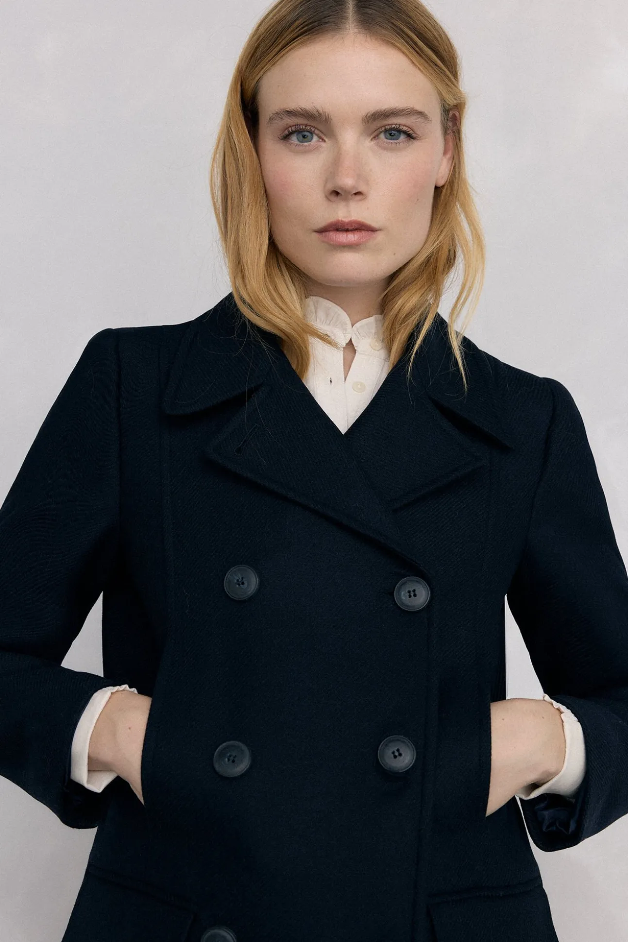 Abrigo estilo marinero