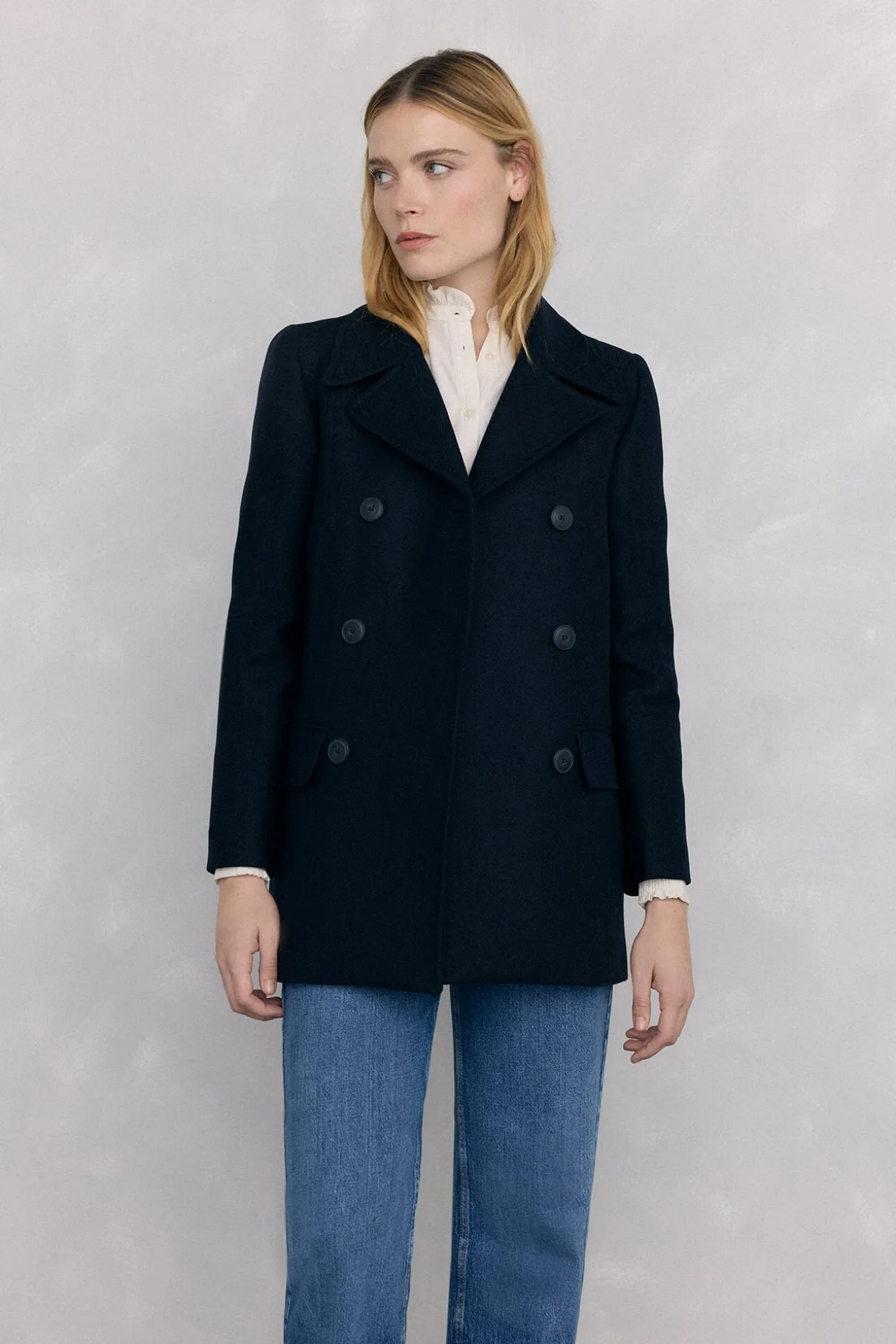 Abrigo estilo marinero