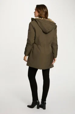 Abrigo larga de pelo sintético