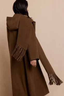 Abrigo largo bufanda