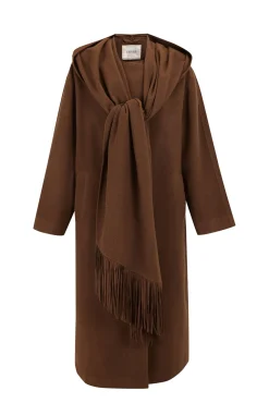 Abrigo largo bufanda