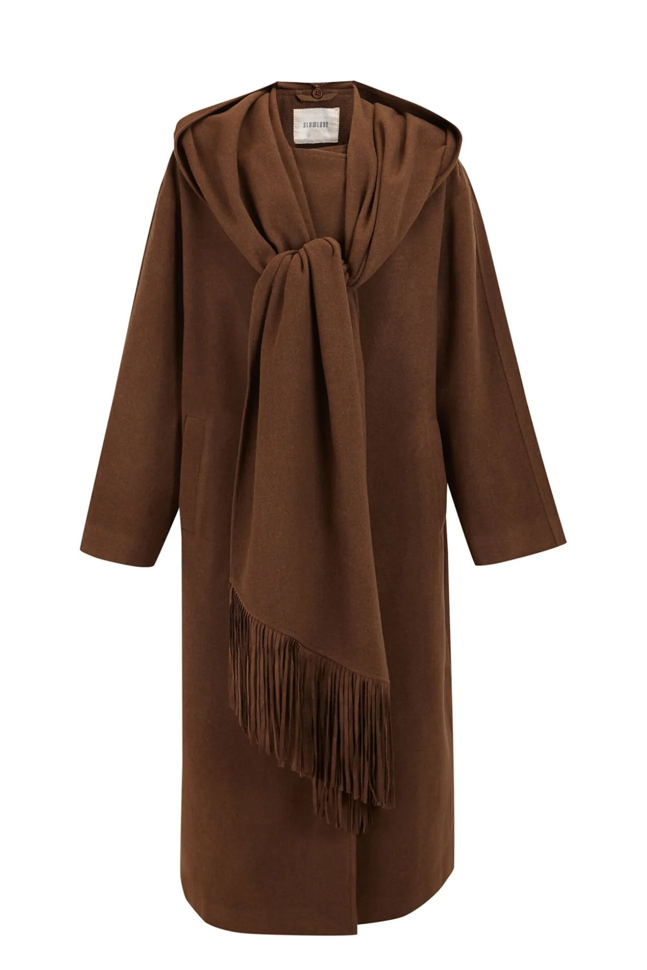 Abrigo largo bufanda