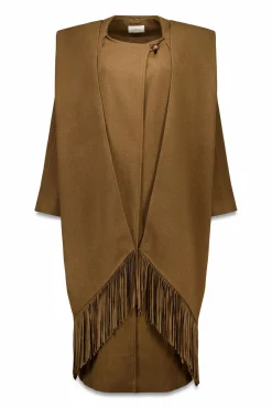 Abrigo largo bufanda