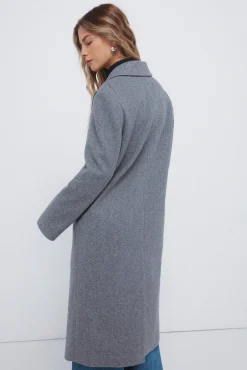 Abrigo largo doble abotonadura