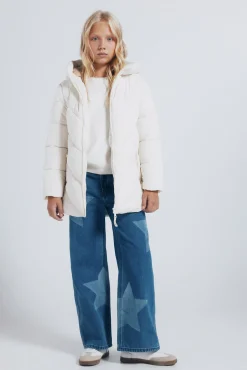 Abrigo largo para niña