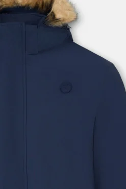 Abrigo largo tecnico capucha