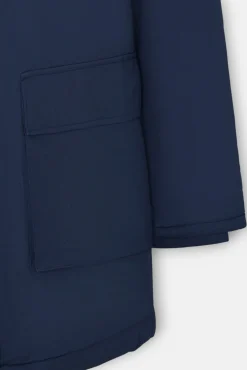 Abrigo largo tecnico capucha