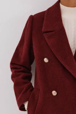 Abrigo largo tejido italiano