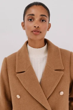 Abrigo largo tejido italiano